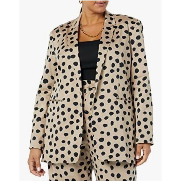 NEW TEREA Women's Catalina Blazer 3X Tan - Picture 6 of 8